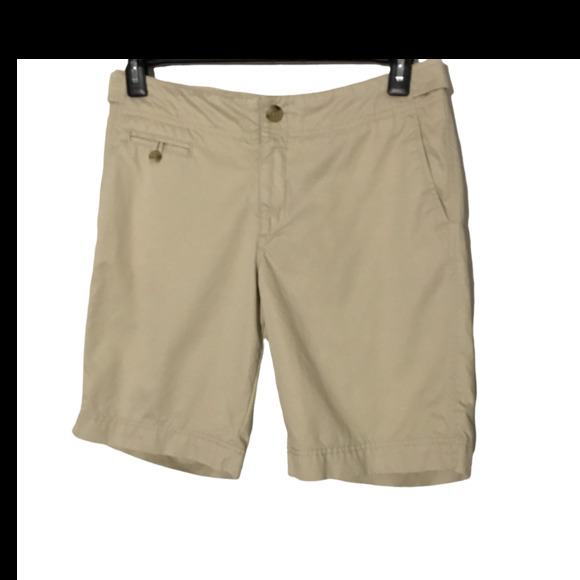 Eddie Bauer Khaki Vashon Fit Bermuda Chino Shorts, Size 8 - Picture 1 of 5